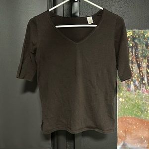 90s style brown top
